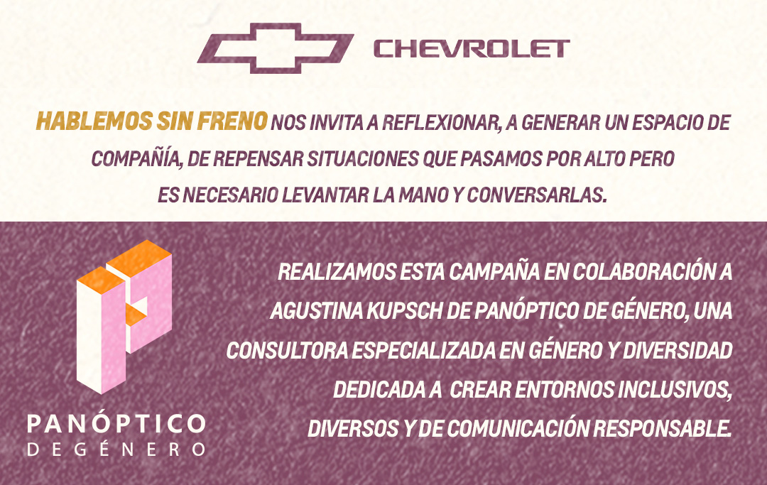 Chevrolet habla de la cultura del manejo a través de su campaña “Hablemos sin freno”