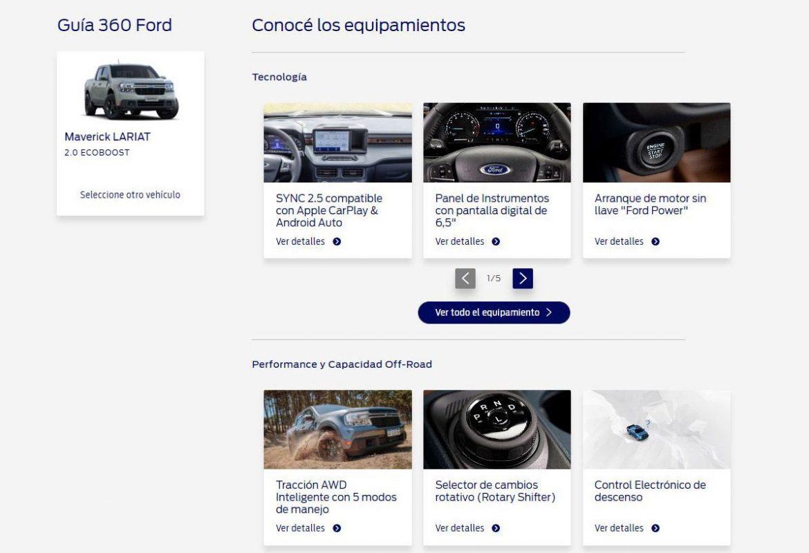 Guía360 Ford Versión 3.0: Más accesible, interactiva e incorpora a Maverick y a Ranger FX4