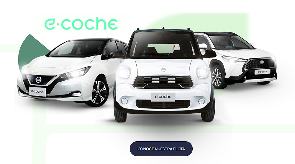 E-Coche: la nueva empresa de alquiler exclusiva de autos híbridos y eléctricos