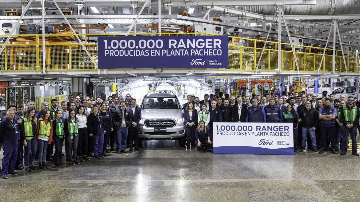 Ford fabricó la unidad 1 Millón de la Ranger en Pacheco