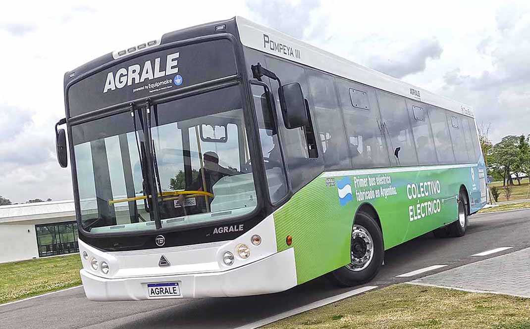 Agrale presentó el primer bus eléctrico fabricado en Argentina