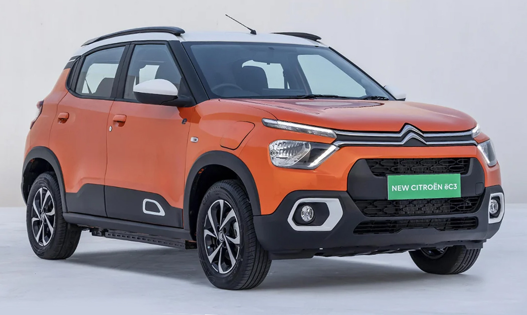 Citroën develó el nuevo ë-C3 en la India, la variante 100% eléctrica de su hatch