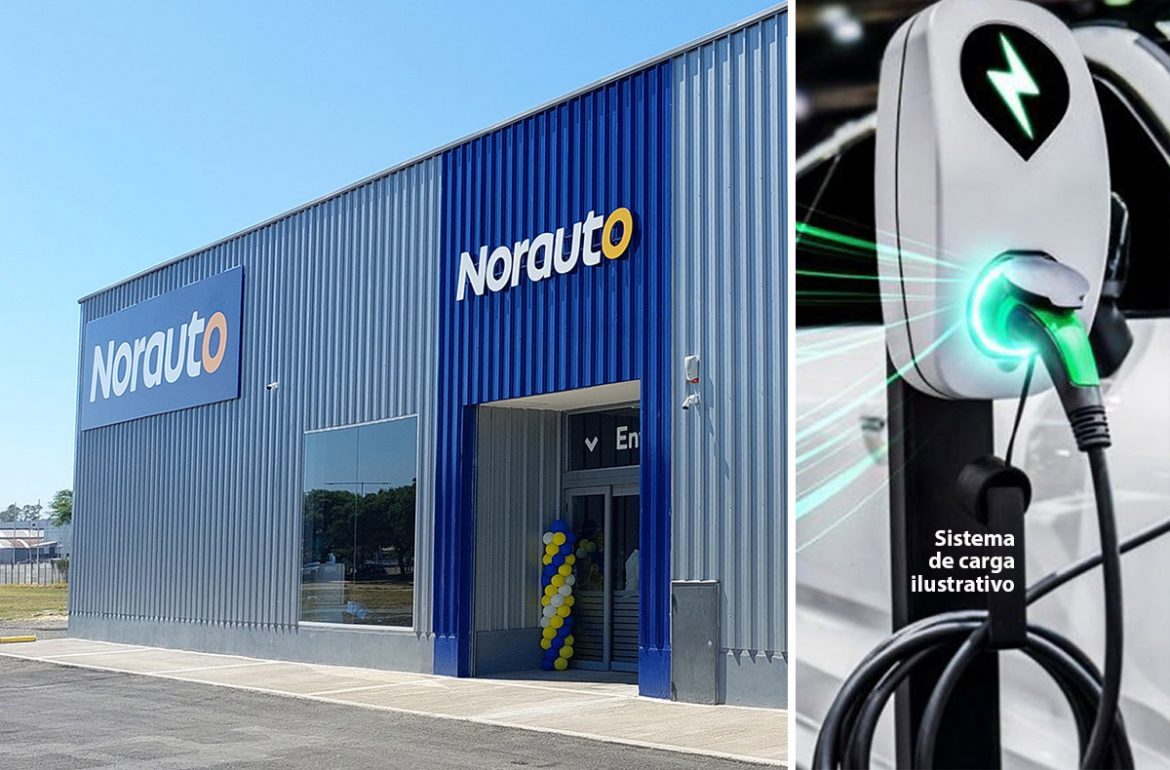 NORAUTO está analizando incorporar en sus centros cargadores para autos híbridos enchufables y eléctricos