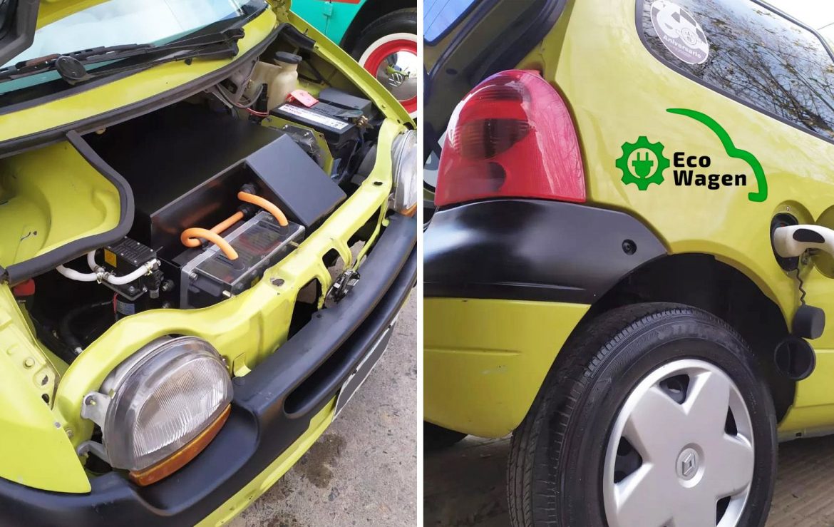 Twingo eléctrico: Eco Wagen realizó una nueva reconversión con el kit de 7,5 kW y 105 Nm