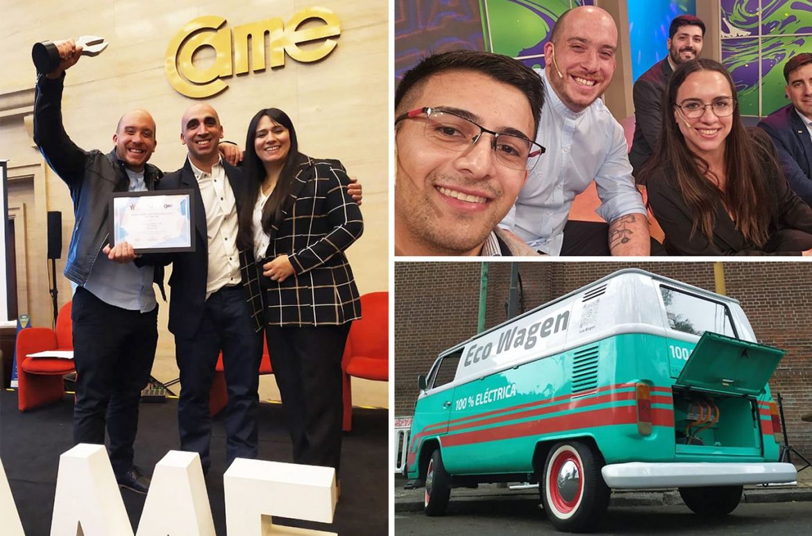 Eco Wagen obtuvo un reconocimiento en el premio Joven Empresario de CAME y contó su historia en un programa de TV