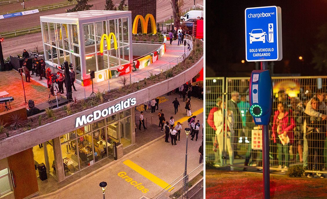 Chargebox NET inauguró una estación de carga en el nuevo McDonalds de Rosario