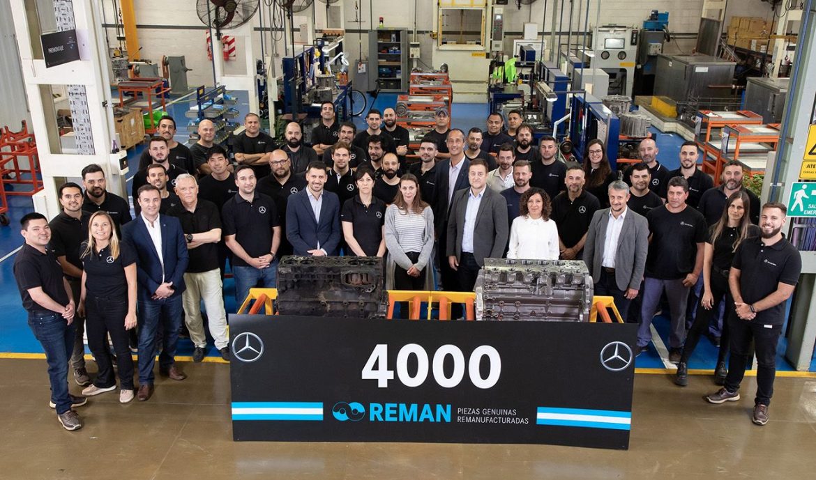 Mercedes-Benz Camiones y Buses celebró las 4.000 piezas REMAN