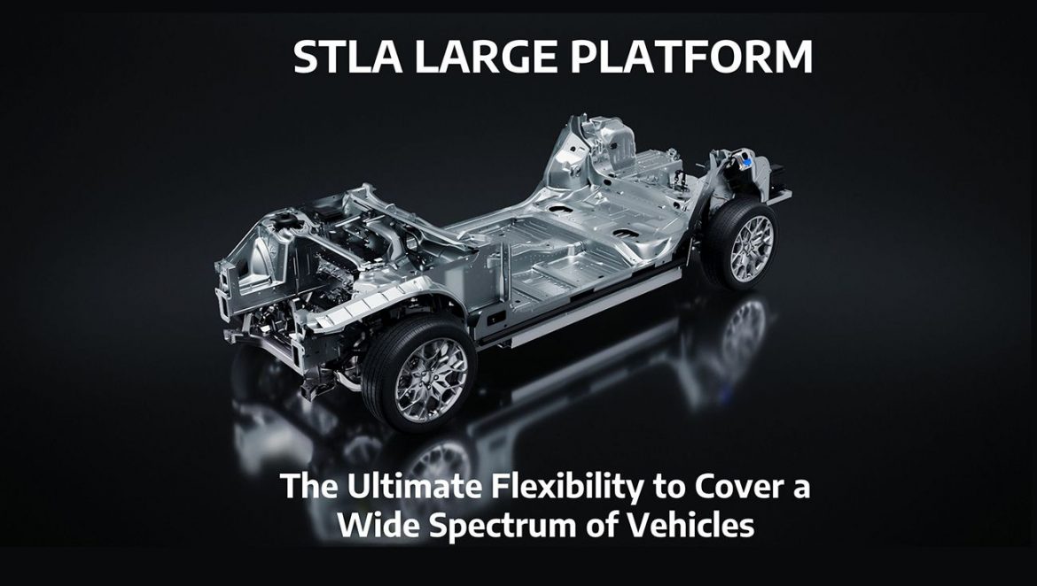 Stellantis presentó la nueva plataforma STLA Large desarrollada para vehículos eléctricos grandes con autonomía de 800 km