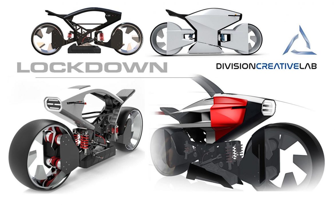 Lockdown: un proyecto de moto futurista del estudio de diseño argentino Division Creative Lab