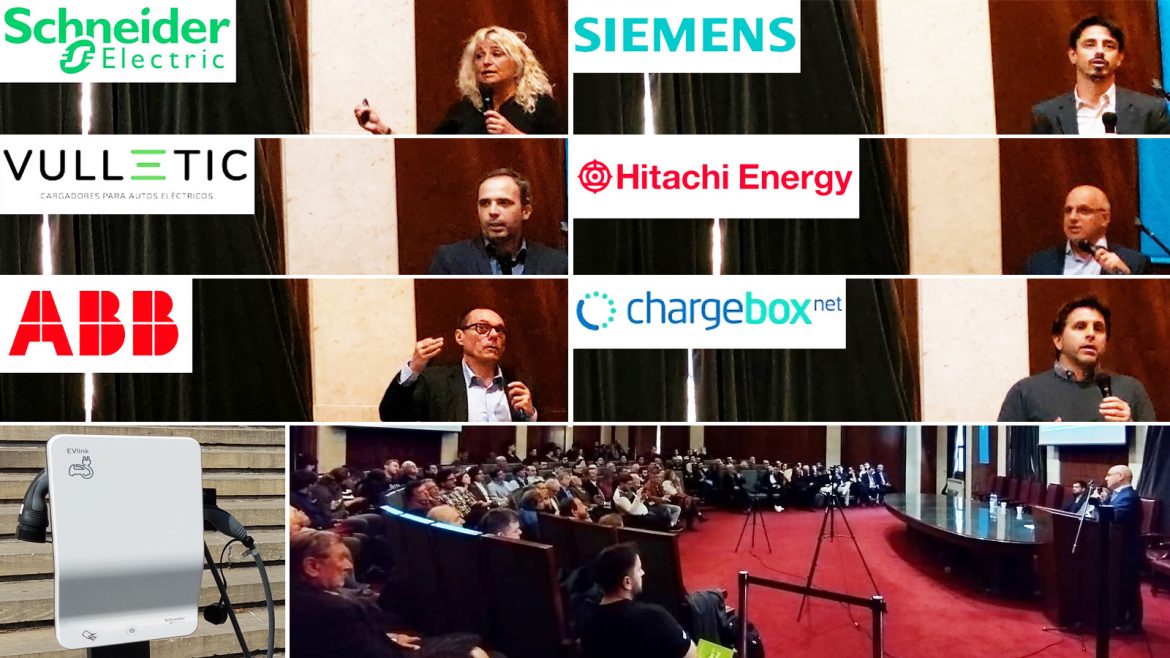 El futuro de la Infraestructura de Carga: presentación de ABB, Chargebox, Siemens, Schneider, Hitachi y Vulletic en la FIUBA