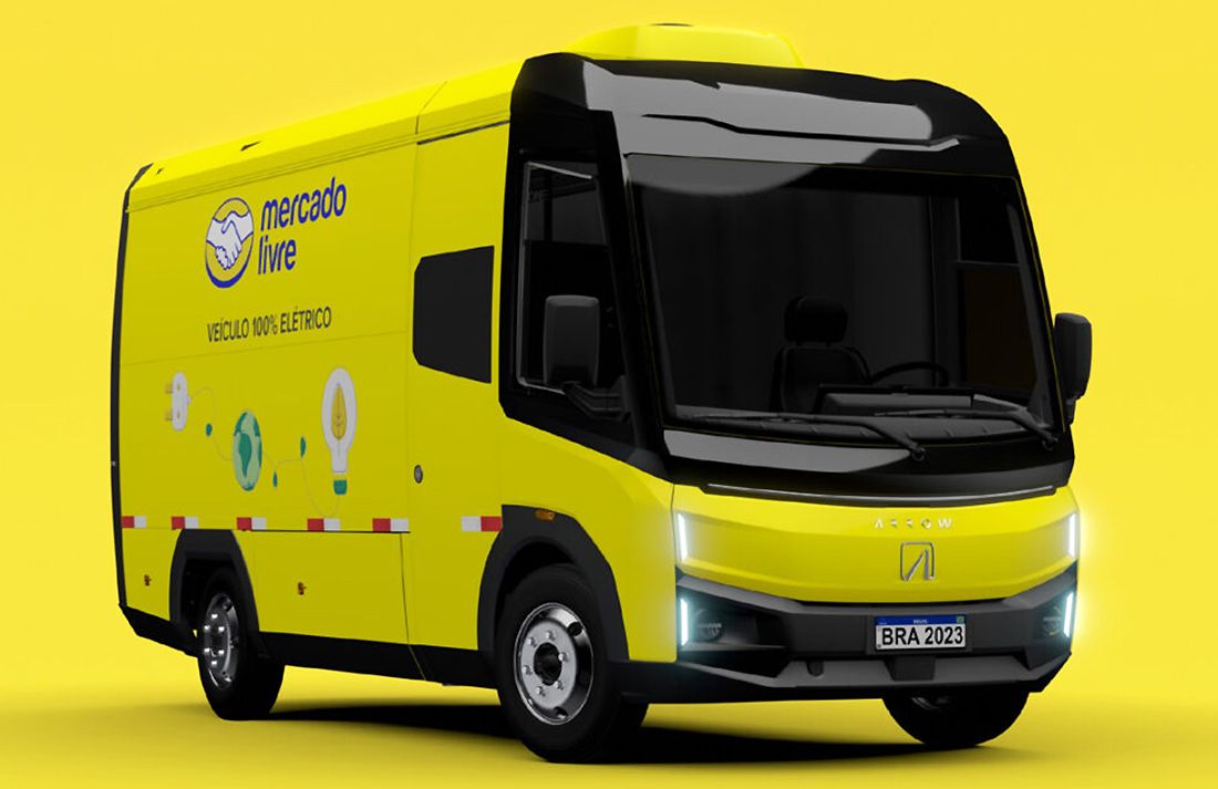 La furgoneta eléctrica Arrow One debutó en el servicio de entrega de Mercado Libre en Brasil: para fines de año habrá 50 unidades circulando