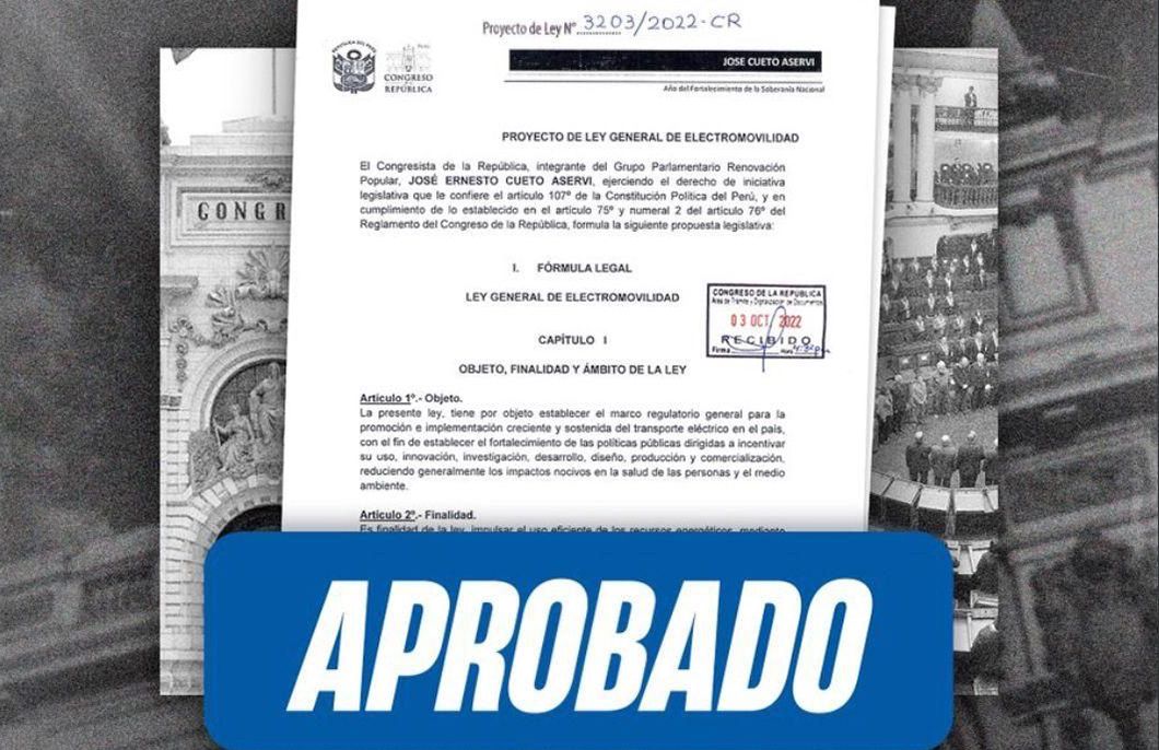 Se aprobó el proyecto de Ley de Electromovilidad en Perú, un importante paso para la región: Un ejemplo para replicar en Argentina