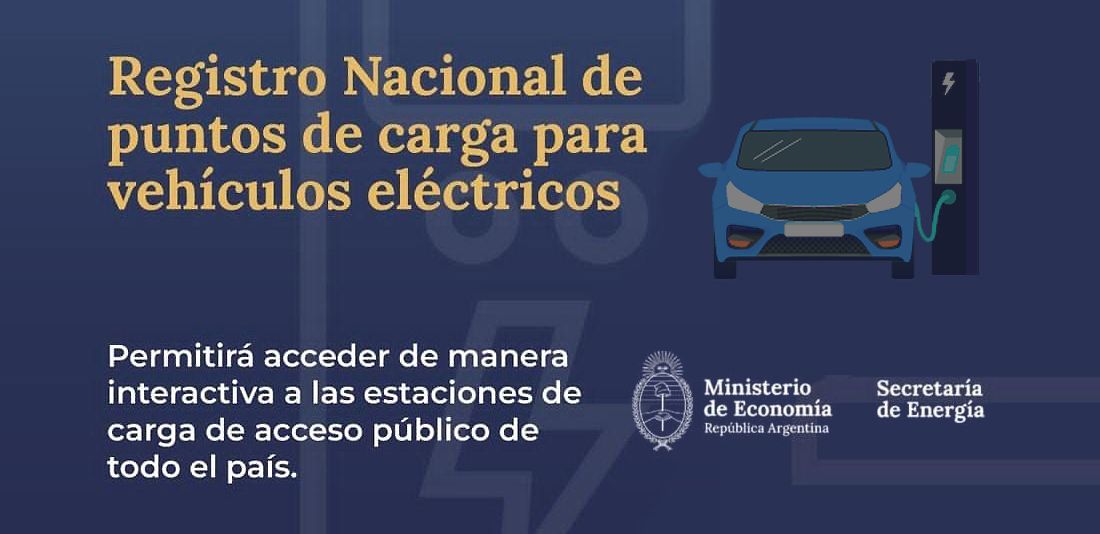 El Gobierno creó el Registro Nacional de Estaciones de Carga para Vehículos Eléctricos