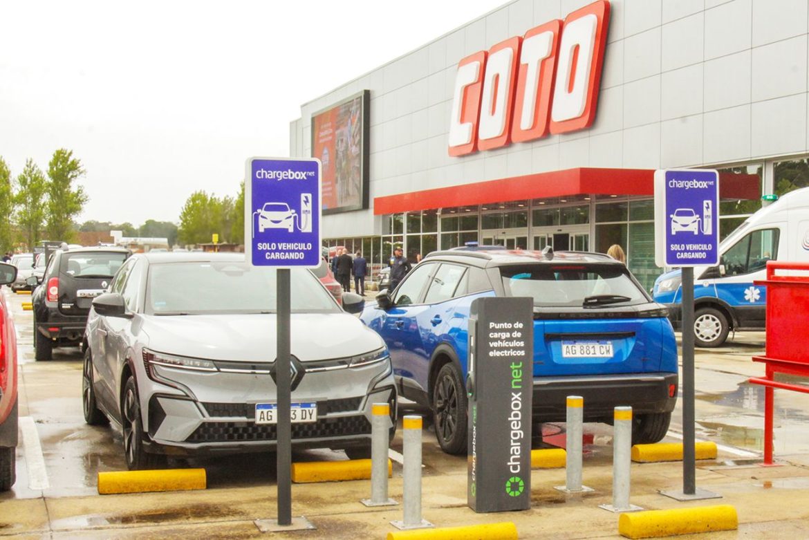 Chargebox Net inauguró un punto de carga en el nuevo hipermercado COTO de Mar del Plata