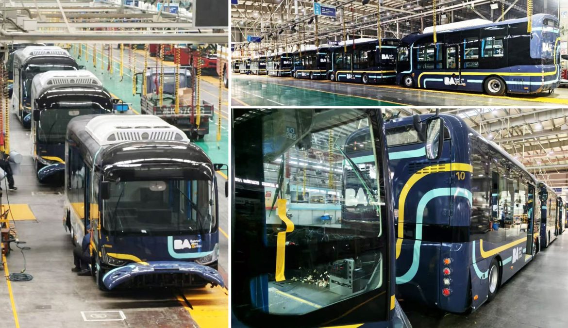 Los Buses Eléctricos chinos que circularán por la Ciudad de Buenos Aires ya están en su etapa final de producción