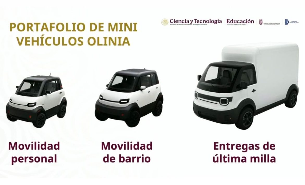 OLINIA: El Gobierno de México presentó los avances de su proyecto de fabricación de vehículos eléctricos, que constará de tres modelos accesibles