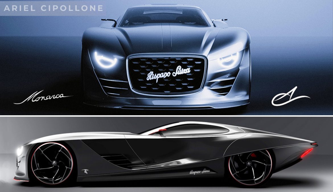 Hispano Suiza Monarca: un proyecto de hypercar eléctrico de lujo de 4 plazas del diseñador argentino Ariel Cipollone