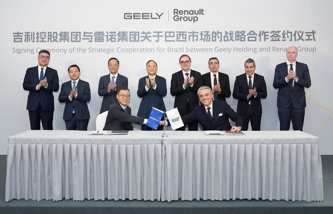 Renault y Geely firmaron un acuerdo para fabricar vehículos eléctricos en Brasil