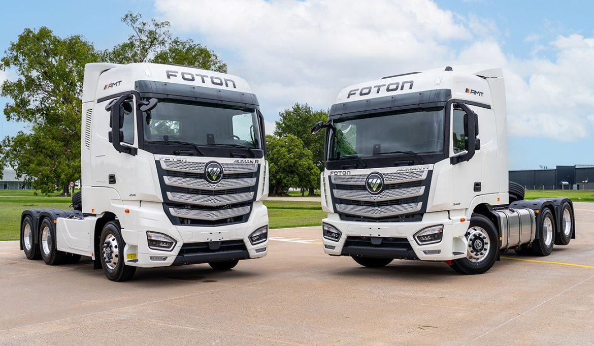 Foton presentó los nuevos camiones Auman R 2443 CP y R 2546 en Expoagro