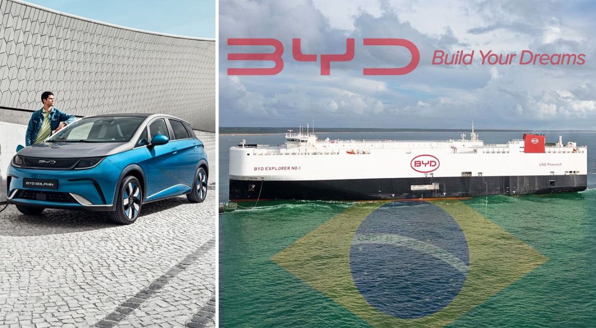 BYD exportó a Brasil más de 5.500 vehículos para abastecer la demanda antes del inicio de las operaciones de la planta de Camaçari: Es su principal mercado fuera de China