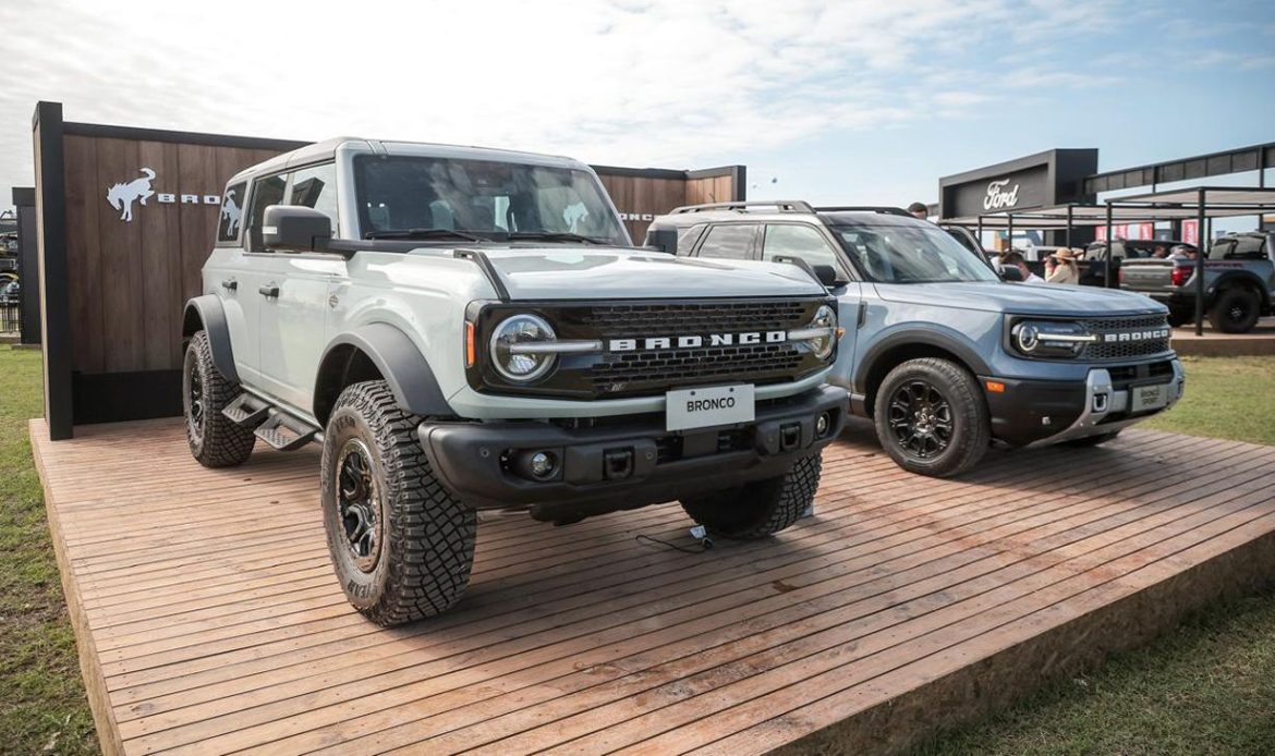 Ford exhibe a las nuevas Bronco Sport y Everest y a toda su gama de SUVs, pick-ups y utilitarios en Expoagro